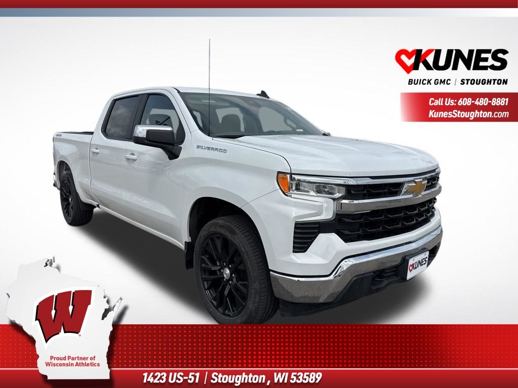 Summit White 2025 Chevrolet Silverado 1500 Pickup Truck Four-Wheel Drive Automatic