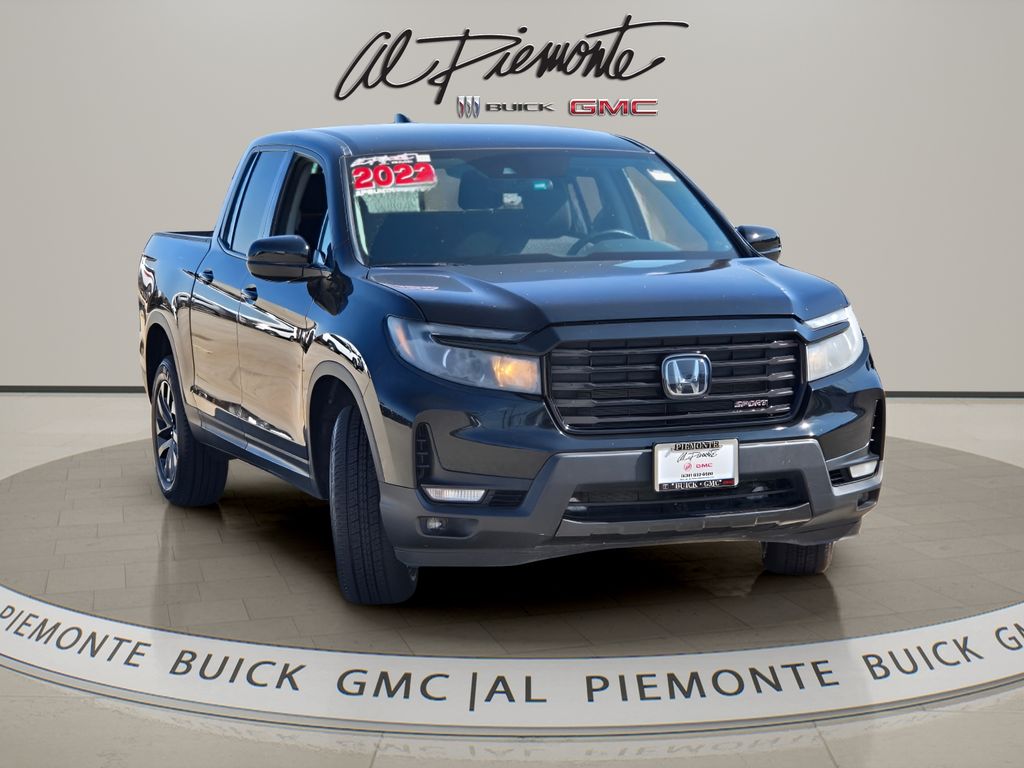 Crystal Black Pearl 2022 Honda Ridgeline Sport AWD Pickup Truck All-Wheel Drive 9-Speed Automatic