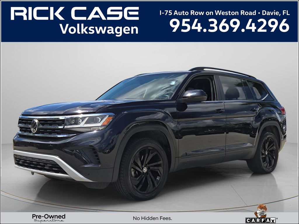 Deep Black 2023 Volkswagen Atlas 8-Speed Automatic