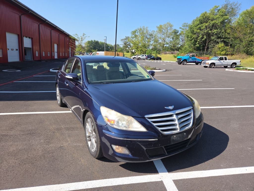 Sapphire Blue Pearl 2011 Hyundai Genesis Sedan 6-Speed Automatic