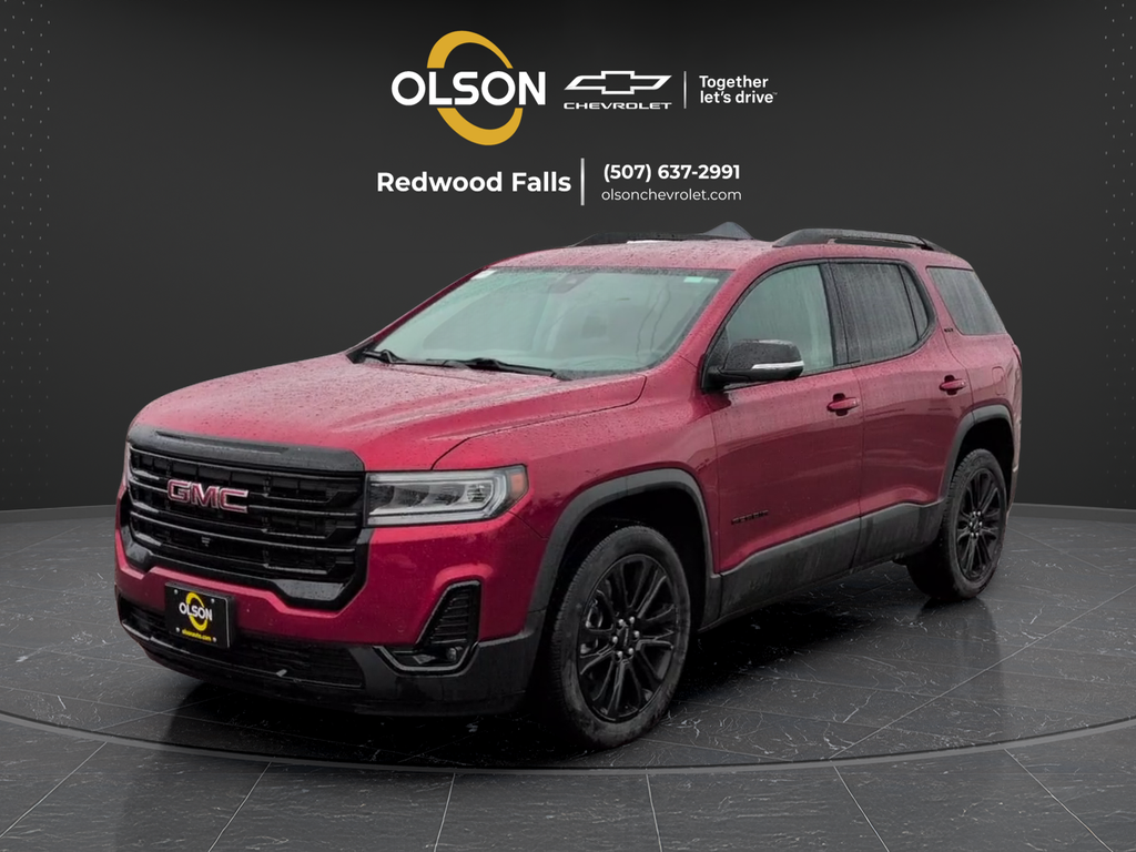Volcanic Red Tintcoat 2023 GMC Acadia SLT AWD SUV / Crossover Four-Wheel Drive 9-Speed Automatic