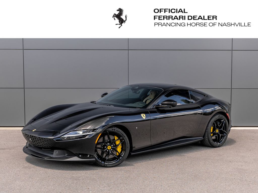 Nero Daytona Metallic 2024 Ferrari Roma Coupe RWD Coupe Rear-Wheel Drive 8-Speed Manual