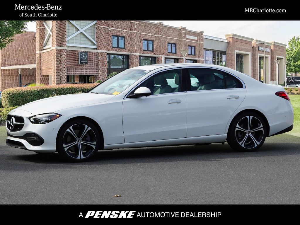 Polar White 2024 Mercedes-Benz C-Class Sedan Rear-Wheel Drive 9-Speed Automatic