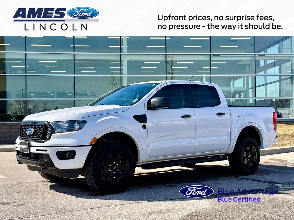 Oxford White 2019 Ford Ranger XLT SuperCrew RWD Pickup Truck 4X2 Automatic