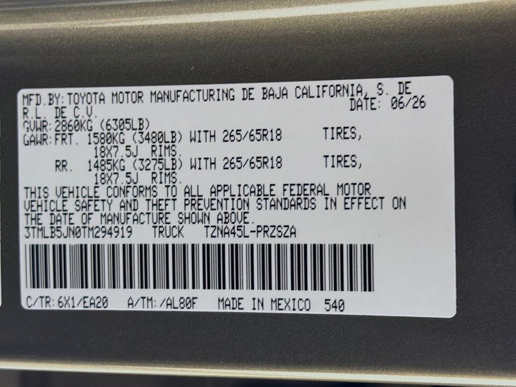 New 2026 Toyota Tacoma Truck