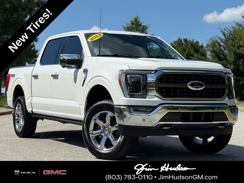 White Metallic 2023 Ford F-150 Pickup Truck Four-Wheel Drive Automatic