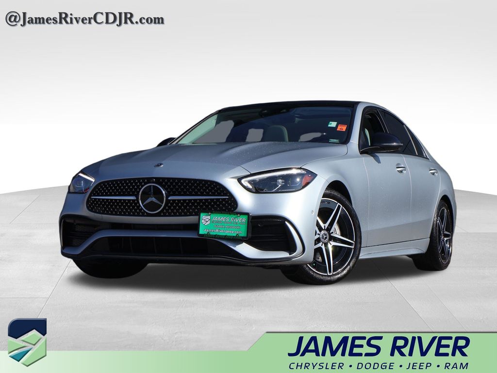 Cirrus Silver Metallic 2024 Mercedes-Benz C-Class C 300 4MATIC Sedan All-Wheel Drive 9-Speed Automatic