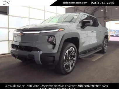 Slate Gray Metallic 2026 Chevrolet Silverado EV LT Crew Cab (Max Range) e4WD Pickup Truck All-Wheel Drive 1-Speed Automatic