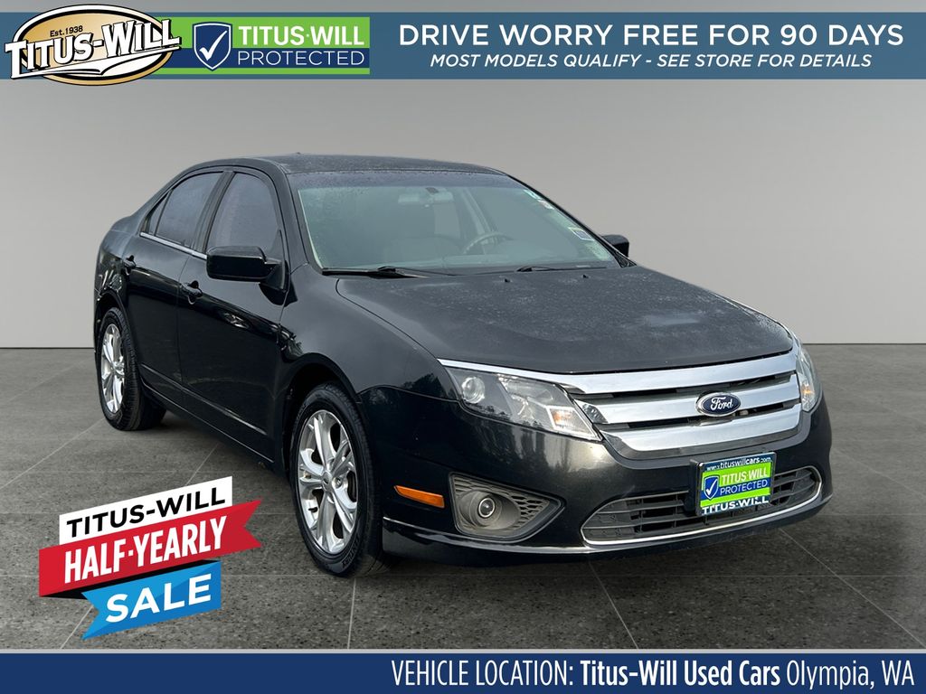 Black 2012 Ford Fusion SE Sedan Front-Wheel Drive 6-Speed Automatic