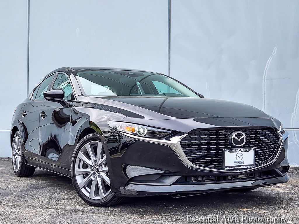 Jet Black Mica 2023 Mazda MAZDA3 Sedan Front-Wheel Drive 6-Speed Automatic