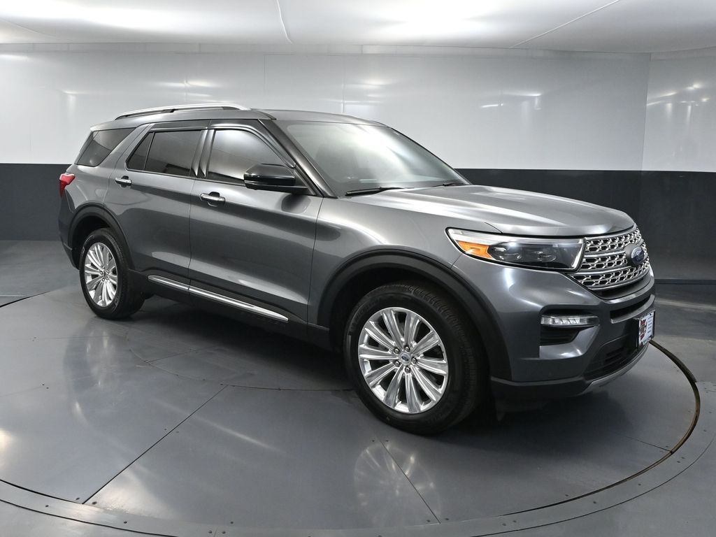 Carbonized Gray Metallic 2022 Ford Explorer Hybrid SUV / Crossover All-Wheel Drive Automatic