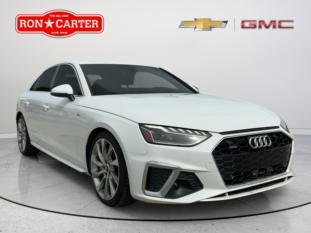 Glacier White 2020 Audi A4 Sedan All-Wheel Drive 7-Speed Automatic