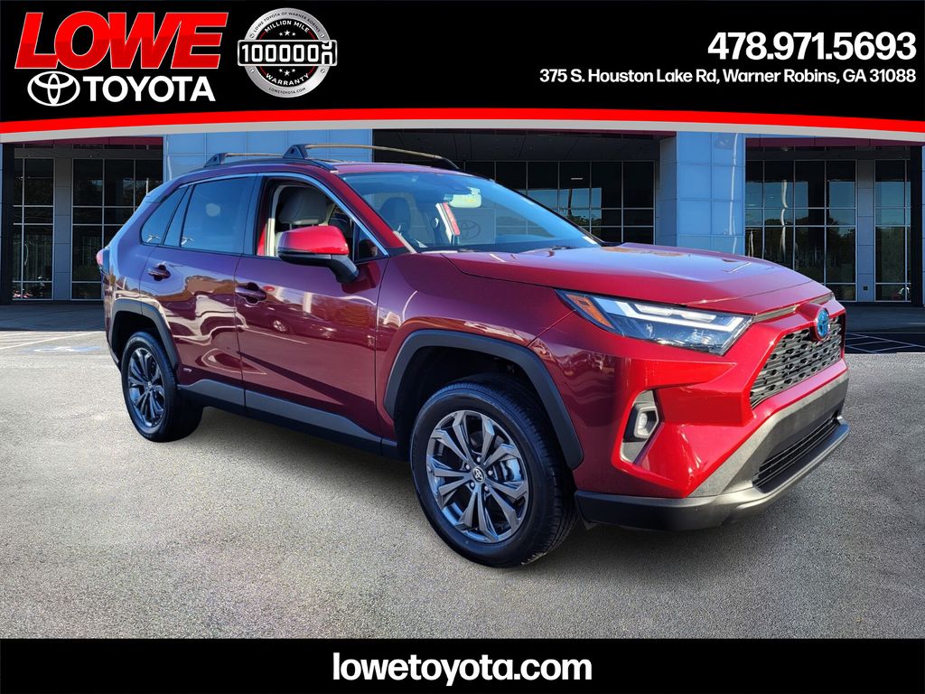 Red (Ruby Flare Pearl) 2022 Toyota RAV4 Hybrid XLE Premium AWD SUV / Crossover All-Wheel Drive Continuously Variable Transmission
