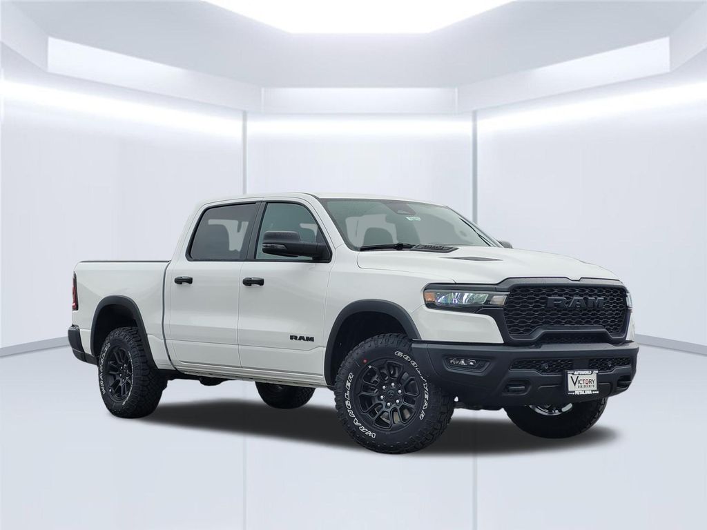 Bright White Clearcoat 2026 RAM 1500 Pickup Truck Four-Wheel Drive 8-Speed Automatic