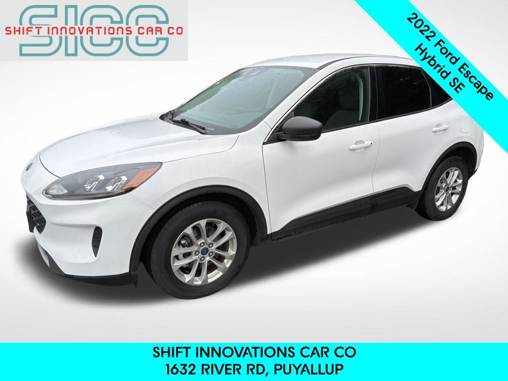 Oxford White 2022 Ford Escape Hybrid SE FWD SUV / Crossover Front-Wheel Drive Continuously Variable Transmission