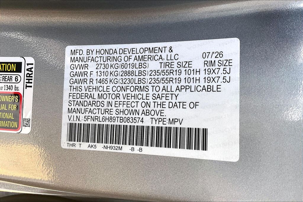 New 2026 Honda Odyssey Van