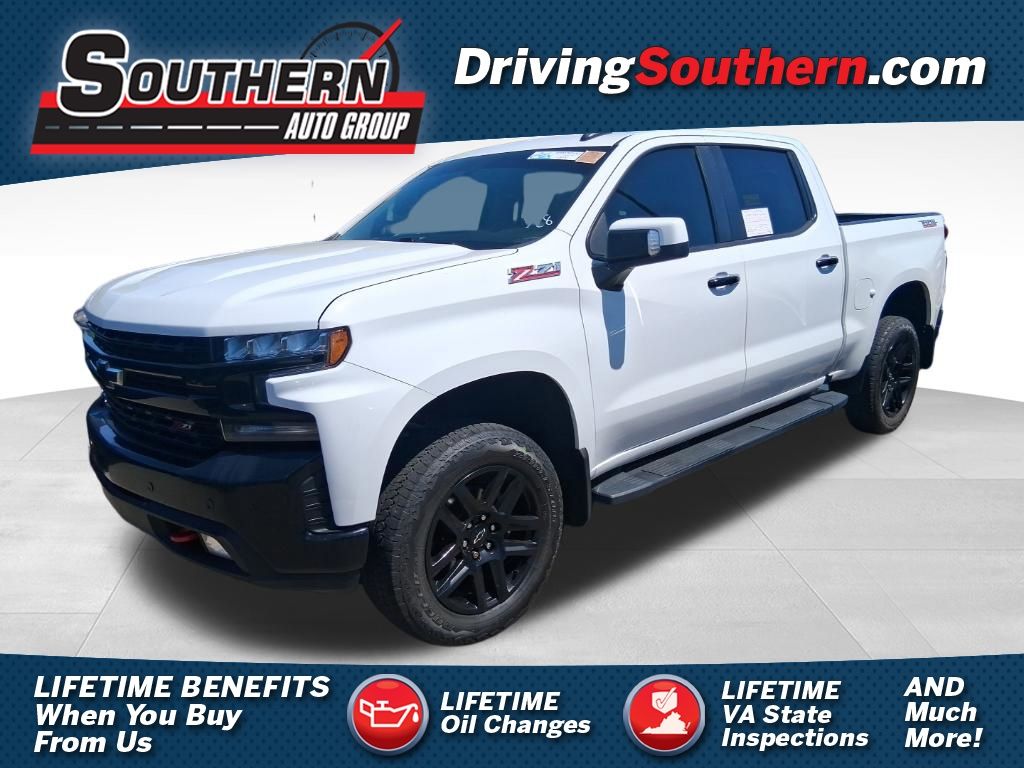 Summit White 2021 Chevrolet Silverado 1500 Pickup Truck Four-Wheel Drive Automatic