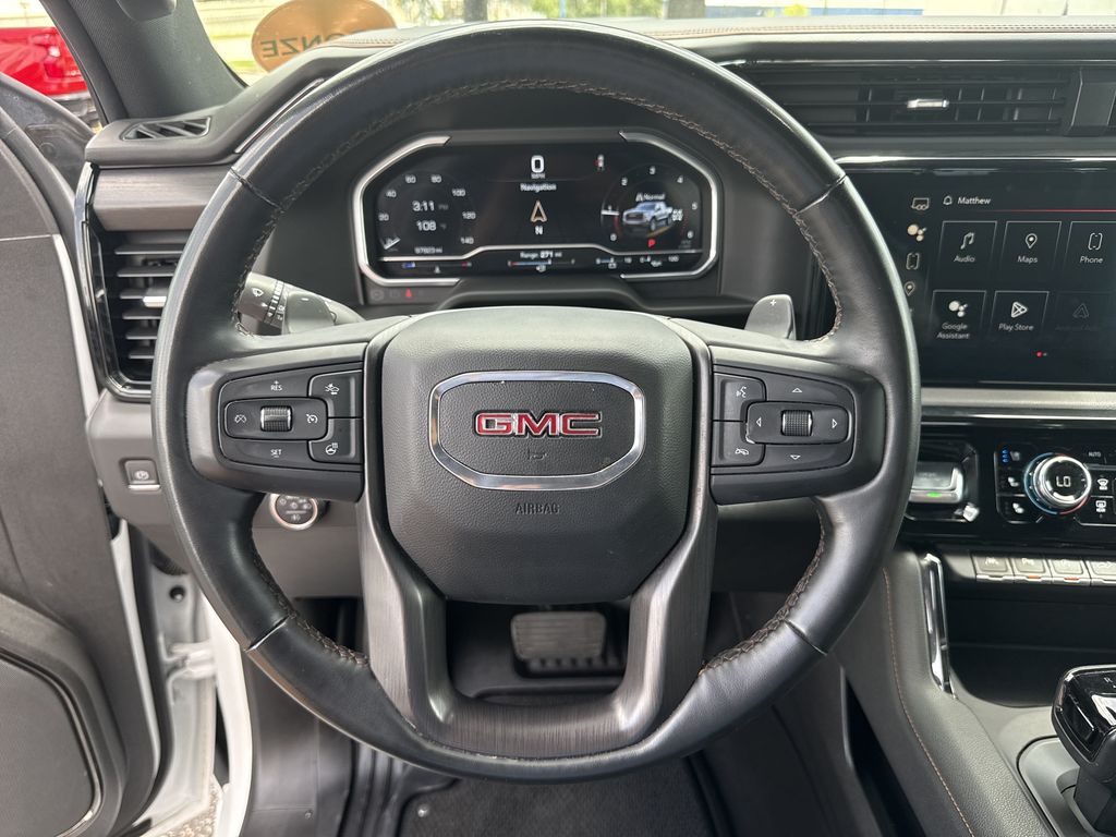 2023 GMC Sierra 1500 AT4 White at Bayway Chrysler Dodge Jeep Ram