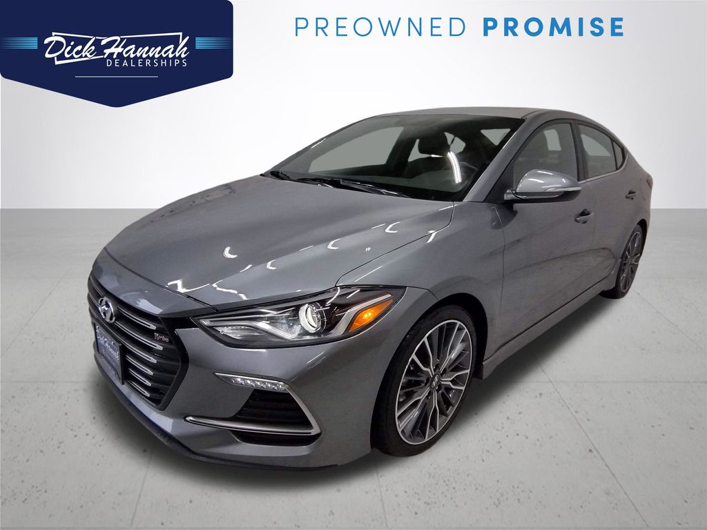 Galactic Gray 2018 Hyundai Elantra Sedan Front-Wheel Drive 7-Speed Automatic