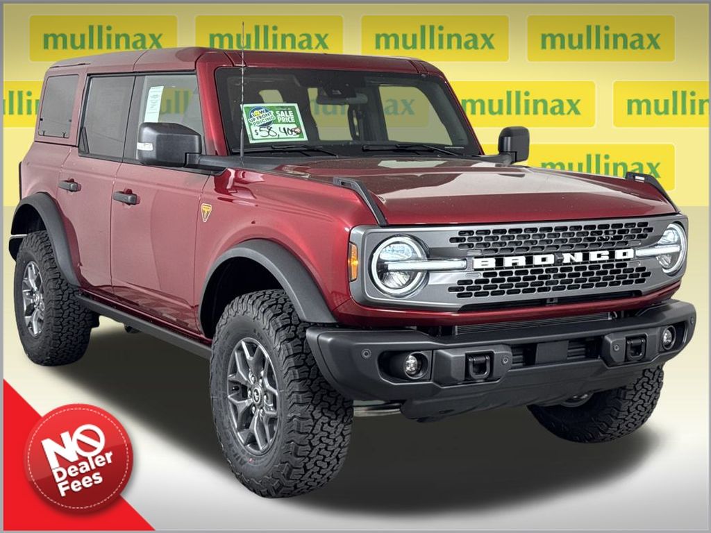 Ruby Red Metallic Tinted Clearcoat 2025 Ford Bronco Badlands 4-Door 4WD SUV / Crossover Four-Wheel Drive Automatic