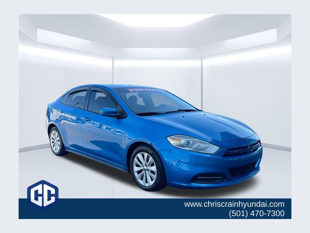 Laser Blue 2016 Dodge Dart Sedan Front-Wheel Drive 6-Speed Automatic