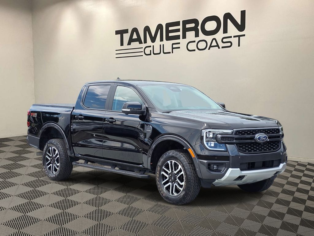 Shadow Black 2024 Ford Ranger Pickup Truck Four-Wheel Drive Automatic