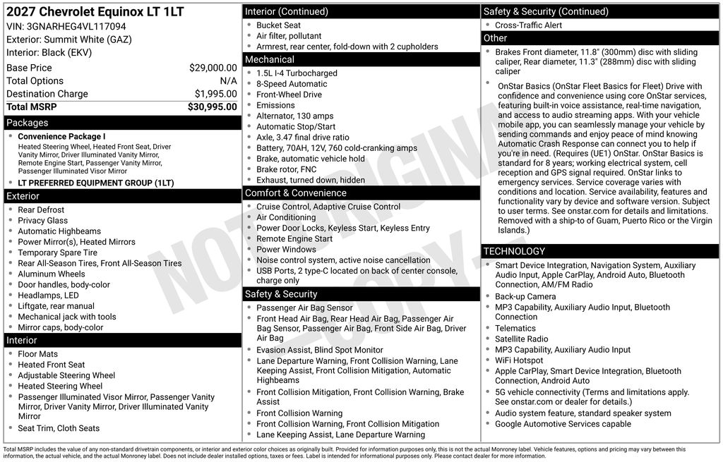 2027 Chevrolet Equinox LT - Image 3