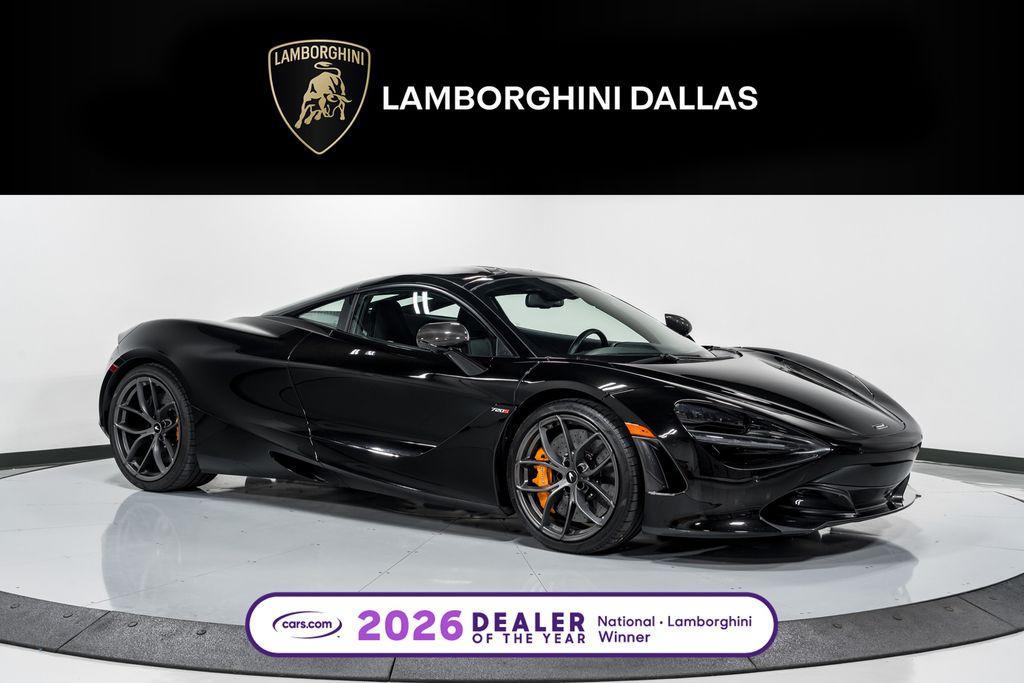 Onyx Black 2020 McLaren 720S Coupe Rear-Wheel Drive 7-Speed Dual Clutch