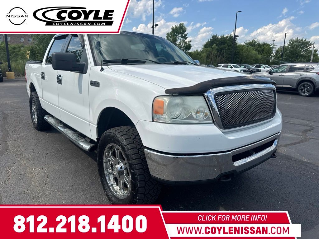Oxford White Clearcoat 2006 Ford F-150 XLT SuperCrew Styleside 4WD Pickup Truck Four-Wheel Drive 4-Speed Automatic Overdrive