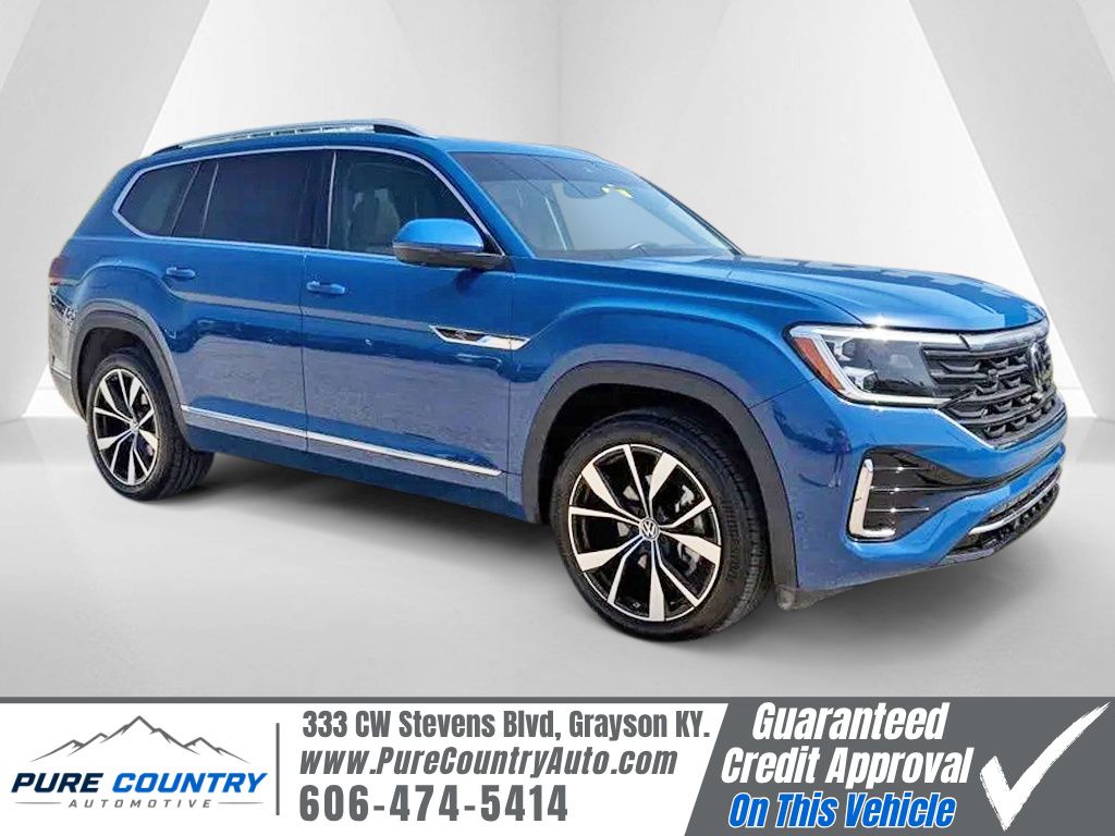 Blue 2025 Volkswagen Atlas SUV / Crossover All-Wheel Drive 8-Speed Automatic