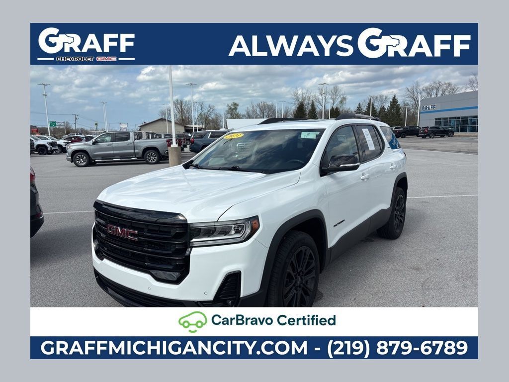 Summit White 2023 GMC Acadia SUV / Crossover Four-Wheel Drive 9-Speed Automatic