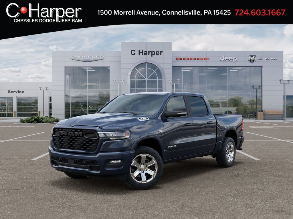 Forged Blue Metallic 2026 RAM 1500 Pickup Truck Four-Wheel Drive 8-Speed Automatic