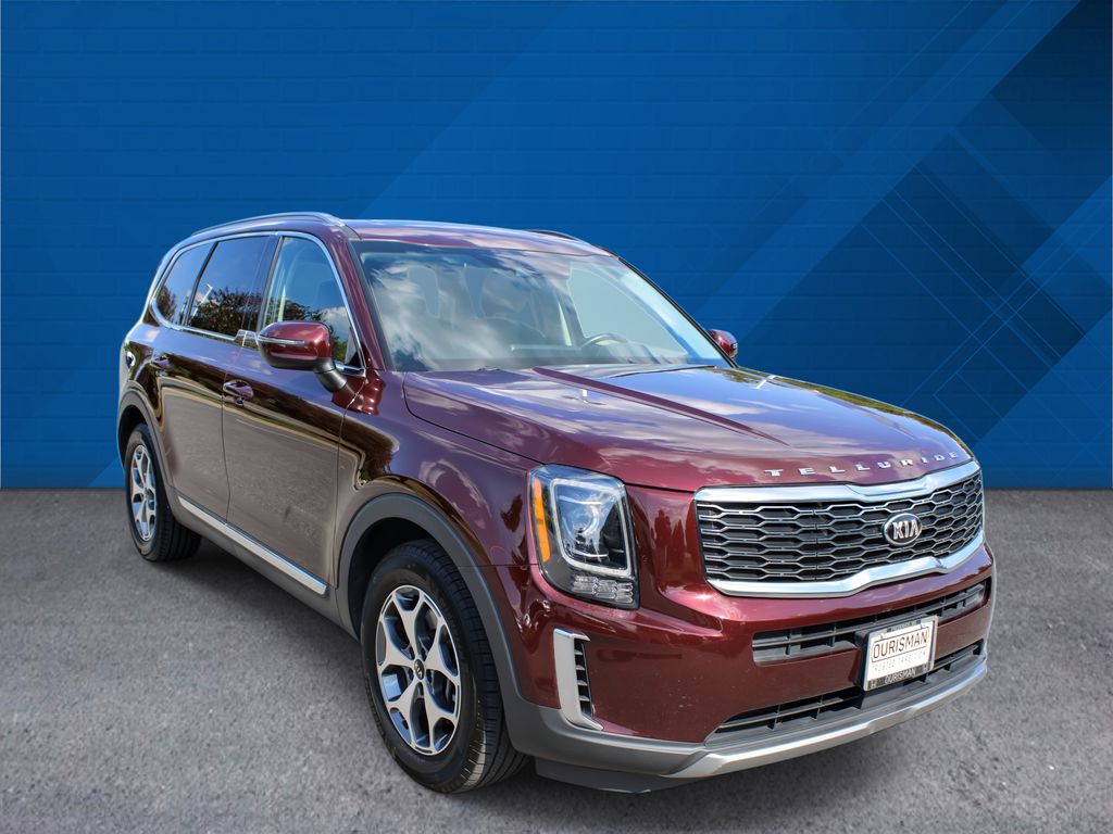 Red (Sangria) 2020 Kia Telluride EX AWD SUV / Crossover All-Wheel Drive 8-Speed Automatic