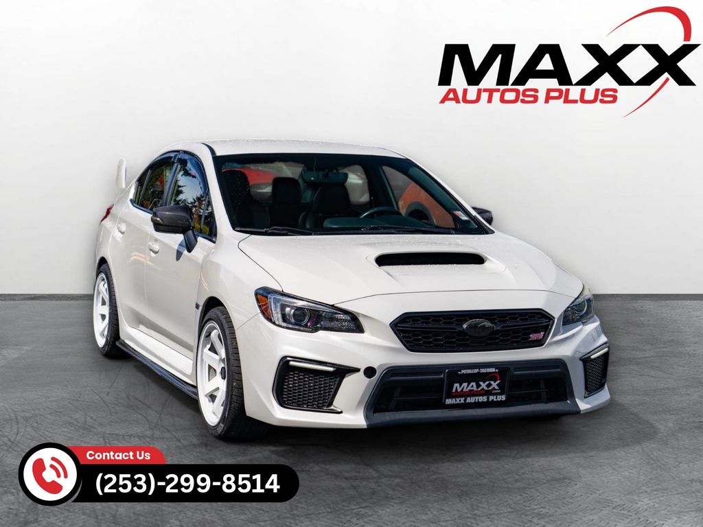 Crystal White Pearl 2018 Subaru WRX STI Sedan All-Wheel Drive 6-Speed Manual