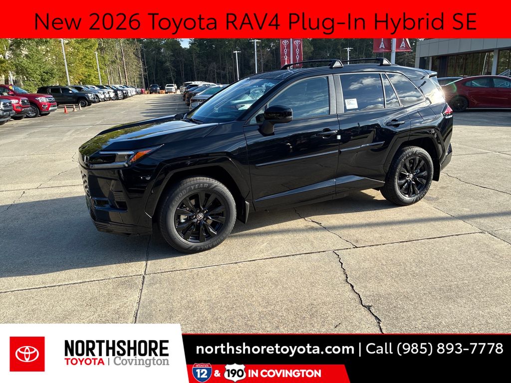 Midnight Black Metallic 2026 Toyota RAV4 Plug-in Hybrid SUV / Crossover Continuously Variable Transmission