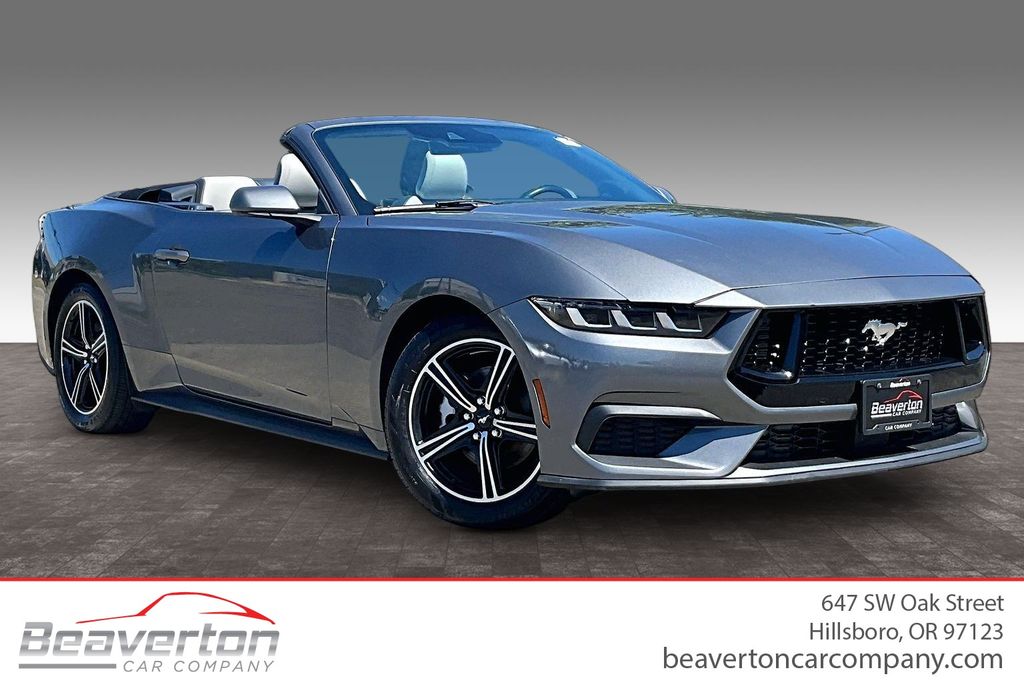 Gray Metallic 2024 Ford Mustang Convertible Rear-Wheel Drive Automatic