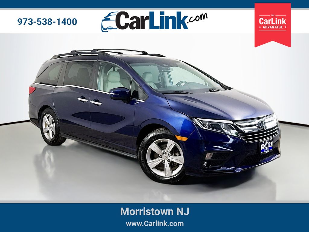 Blue 2019 Honda Odyssey Minivan Front-Wheel Drive 9-Speed Automatic