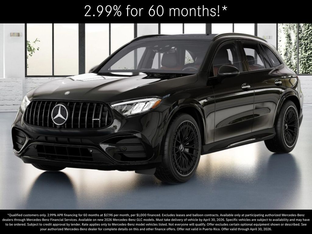 Obsidian Black Metallic 2026 Mercedes-Benz GLC AMG GLC 43 4MATIC SUV / Crossover All-Wheel Drive 9-Speed Automatic