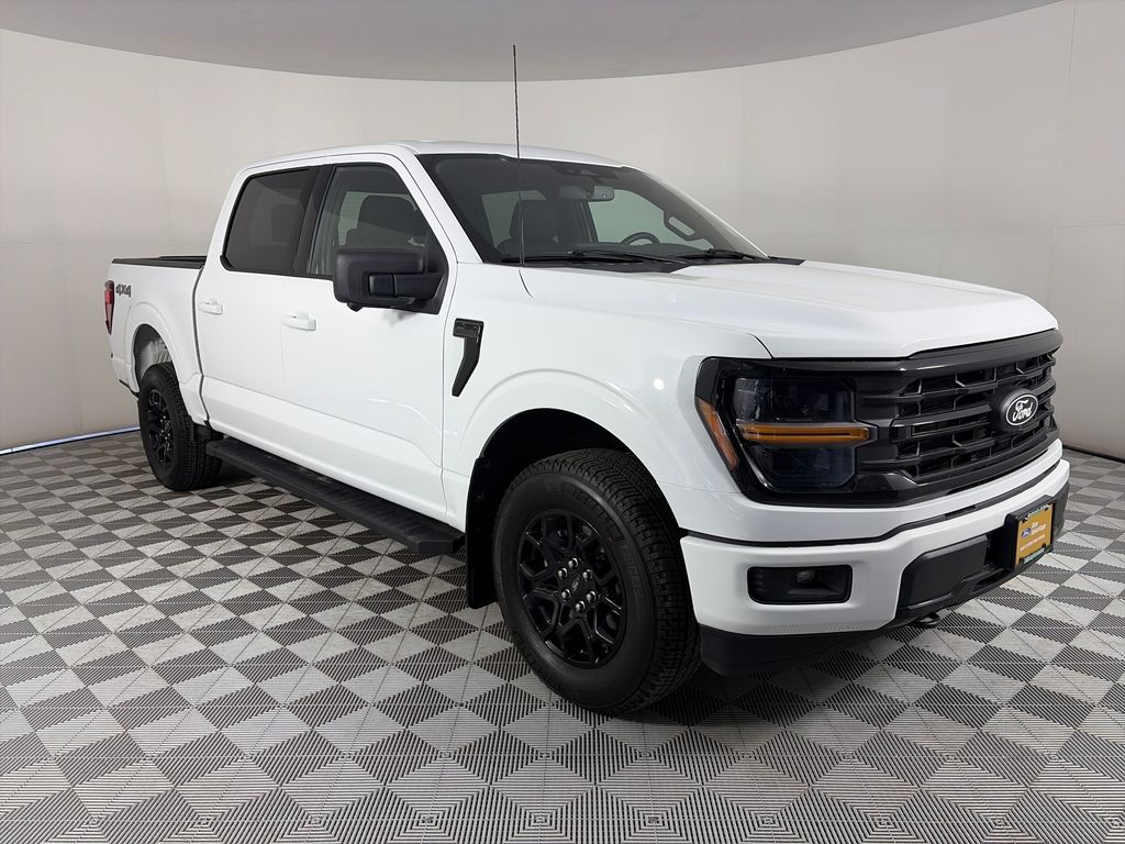 White 2024 Ford F-150 XLT SuperCrew 4WD Pickup Truck Four-Wheel Drive Automatic