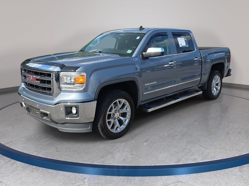 Light Steel Gray Metallic 2015 GMC Sierra 1500 Pickup Truck Four-Wheel Drive 6-Speed Automatic Overdrive
