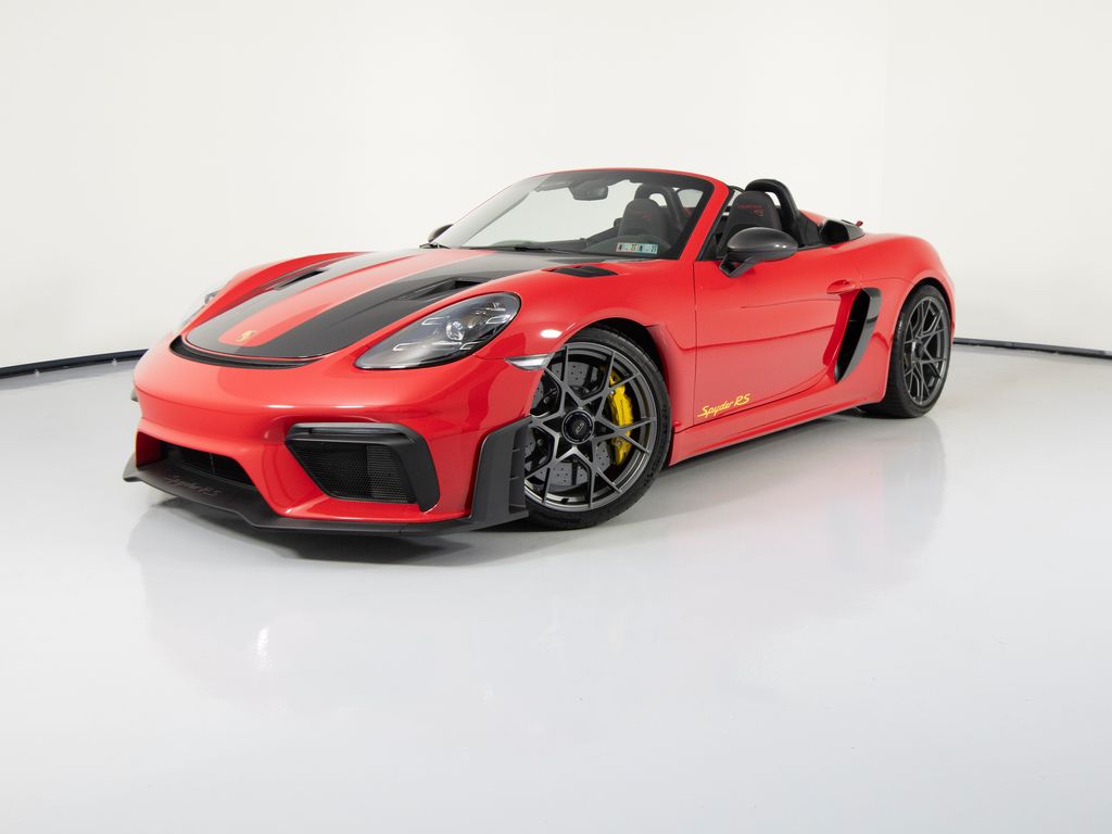 Guards Red 2025 Porsche 718 Boxster Spyder RS RWD Convertible Rear-Wheel Drive 7-Speed Automatic