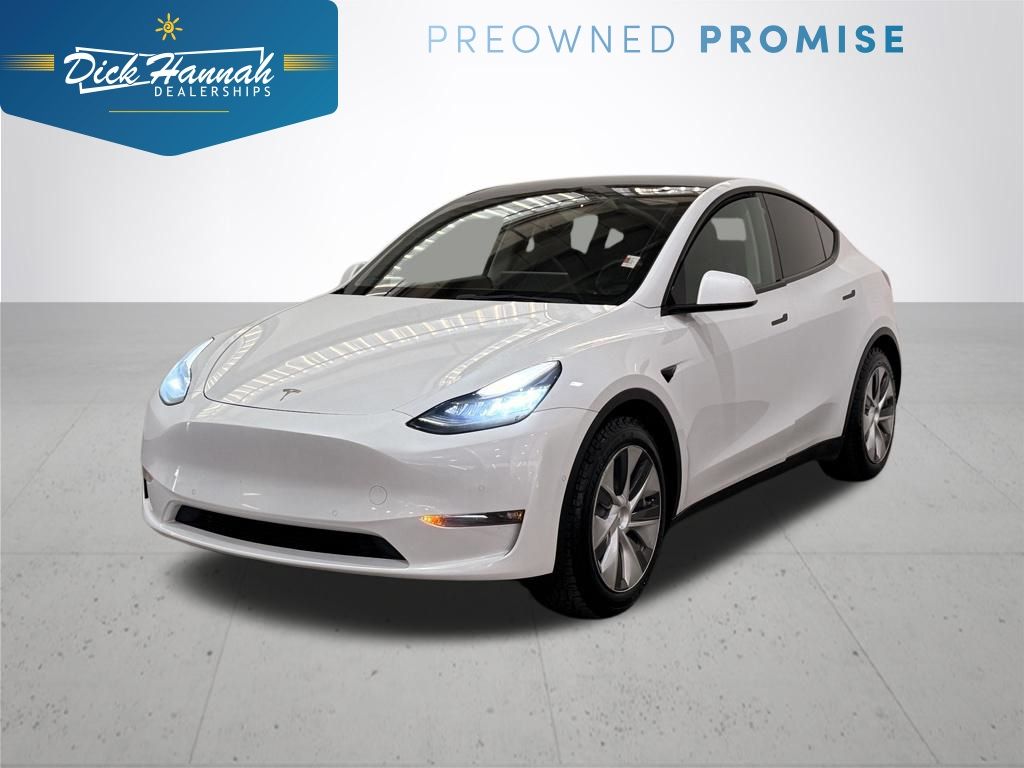White 2021 Tesla Model Y Long Range AWD SUV / Crossover All-Wheel Drive 1-Speed Automatic