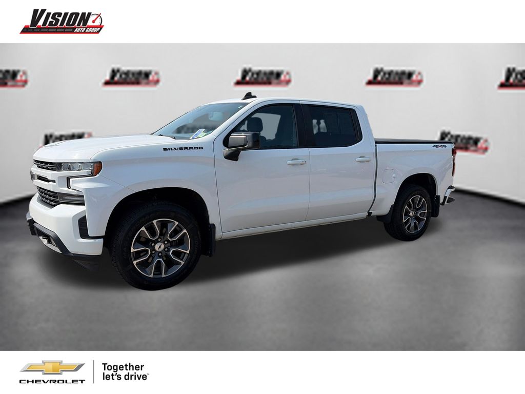 Summit White 2020 Chevrolet Silverado 1500 Pickup Truck Four-Wheel Drive 8-Speed Automatic