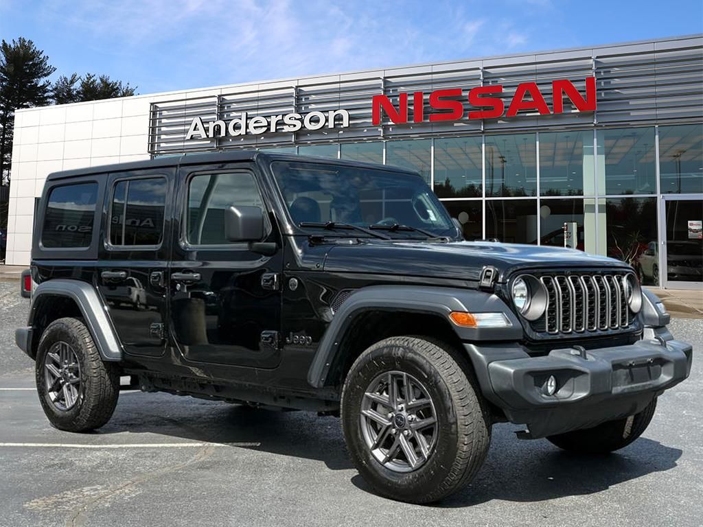 Black Clearcoat 2024 Jeep Wrangler Sport S 4-Door 4WD SUV / Crossover Four-Wheel Drive 8-Speed Automatic