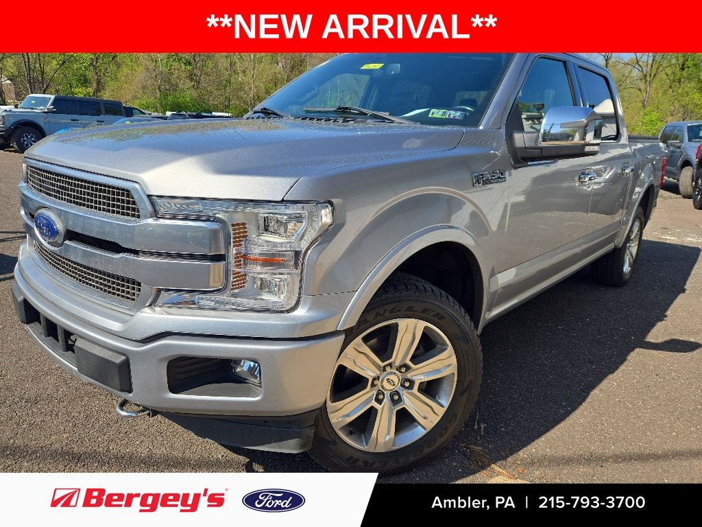 Silver Metallic 2020 Ford F-150 Platinum SuperCrew 4WD Pickup Truck Four-Wheel Drive Automatic