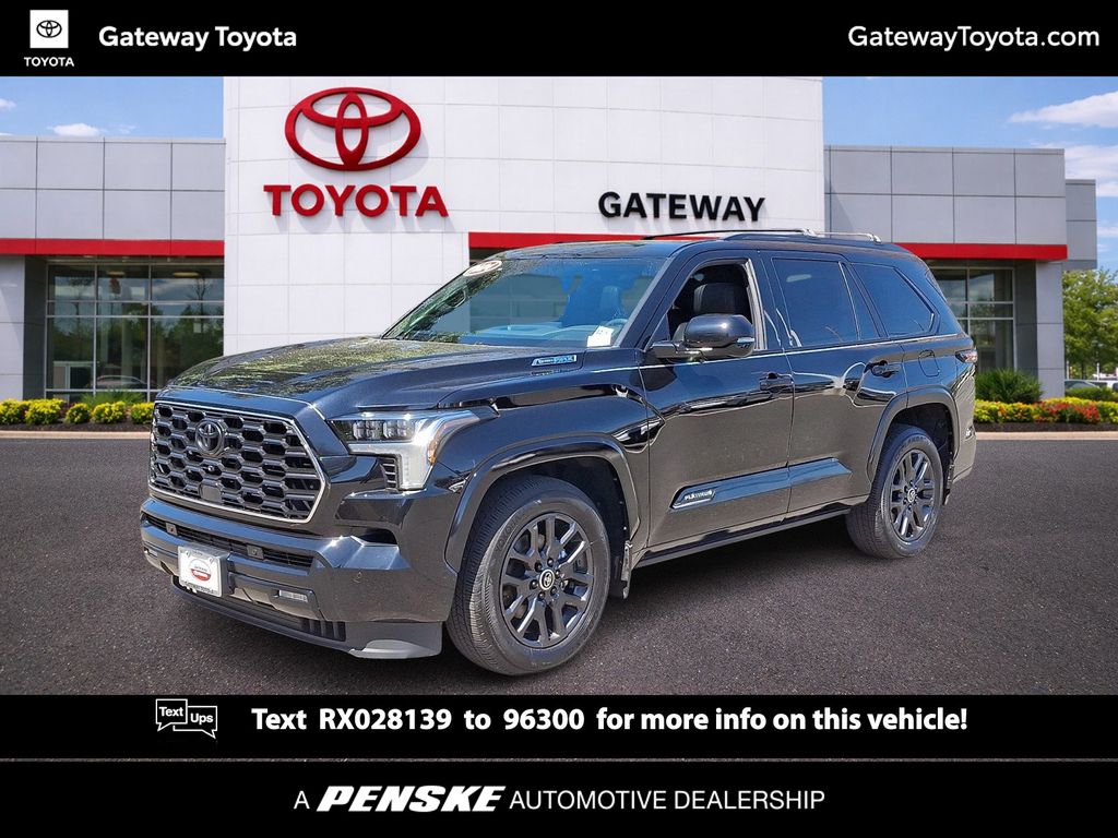 Midnight Black Metallic 2024 Toyota Sequoia Platinum 4WD SUV / Crossover Four-Wheel Drive Automatic