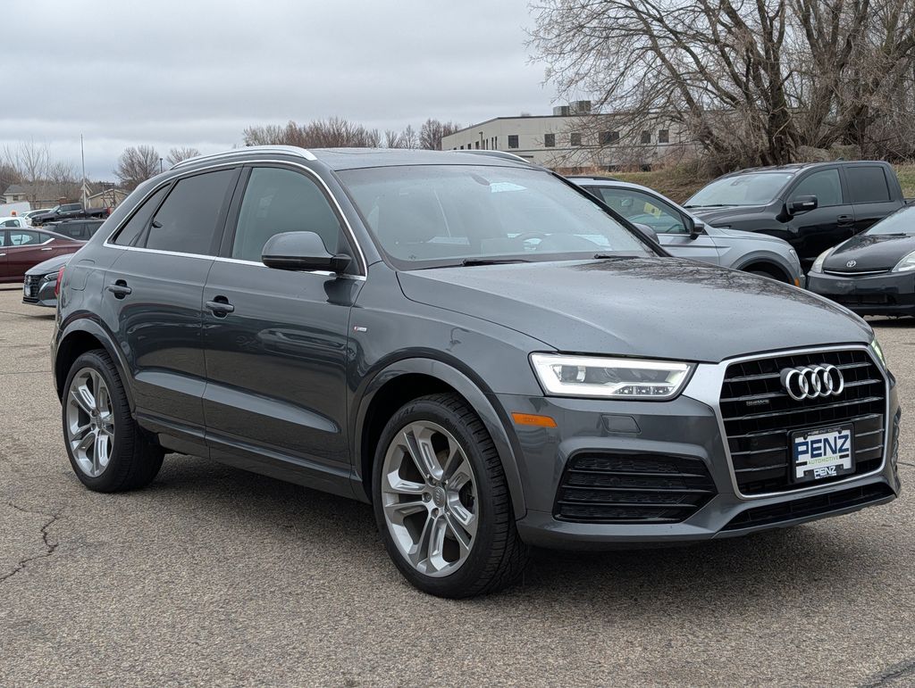 Daytona Gray Pearl 2018 Audi Q3 2.0T quattro Premium Plus SUV / Crossover All-Wheel Drive 6-Speed Automatic