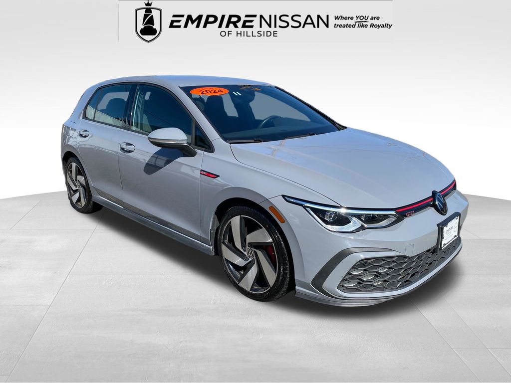 Silver 2024 Volkswagen Golf GTI S FWD Hatchback Front-Wheel Drive 7-Speed Dual Clutch