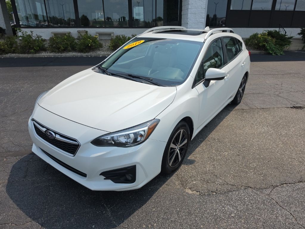Crystal White Pearl 2019 Subaru Impreza Hatchback All-Wheel Drive Continuously Variable Transmission