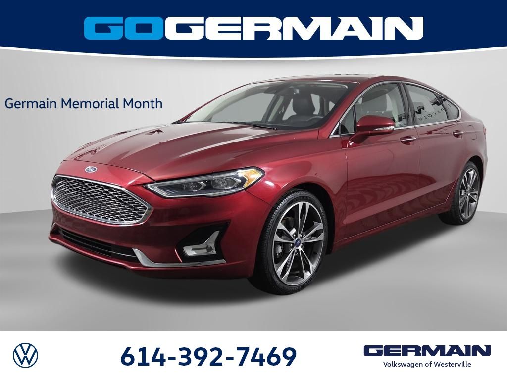 Ruby Red Metallic 2019 Ford Fusion Titanium AWD Sedan All-Wheel Drive 6-Speed Automatic